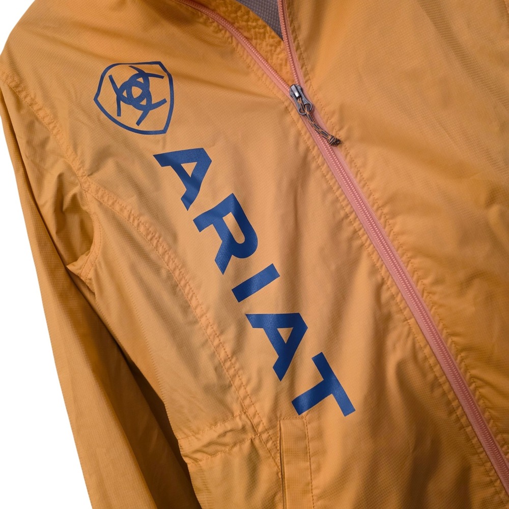 Ariat World Equestrian Games 2010 Event Staff Windbreaker Jacket Yellow Womens M - Picture 3 of 9